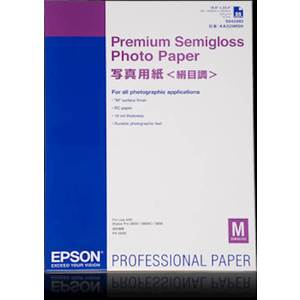 PAPIR EPSON A2 PREMIUM SEMIGLOSS PHOTO PAPER, 25 LISTOV 250g/m2