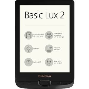 Elektronski bralnik PocketBook Basic Lux 2, črn