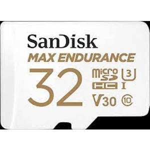 SDHC SanDisk micro 32GB MAX ENDURANCE, 100/40MB/s, C10, U3, V30, adapter