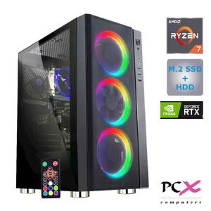 Namizni računalnik PCX EXTIAN R73700X/16GB/SDD500GB/2TB/RTX3060-12GB