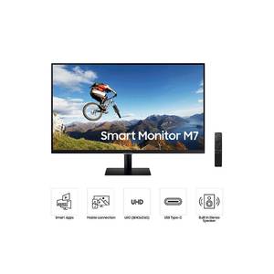 "Monitor Samsung S32AM700UR SMART M7, 32"", VA, 16:9, 3840X2160, 2xHDMI, USB-C, USB Hub, WIFI"