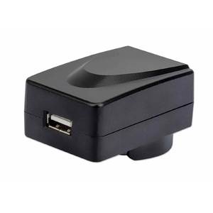 Stenski polnilnik in potovalni adapter MANHATTAN, USB-A, zamenljivi vtiči za povezavo s 4 vtičnicami