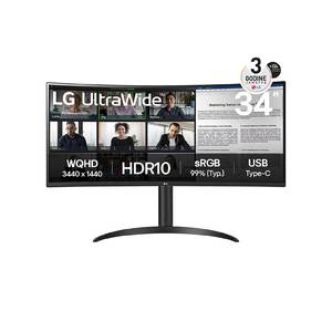 Monitor LG 34 34WR55QK-B UltraWide ukrivljen, VA, 3440x1440, 2x HDMI, DP, USB C